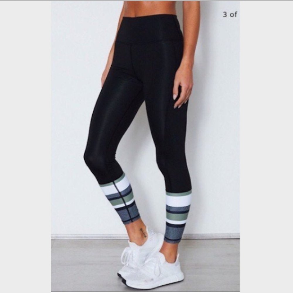 Sarah's Day x White Fox Active Luxe Green Leggings